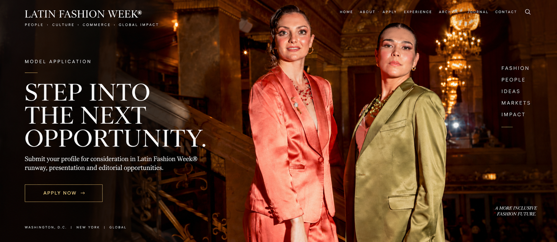 Model network at Latin Fashion Week